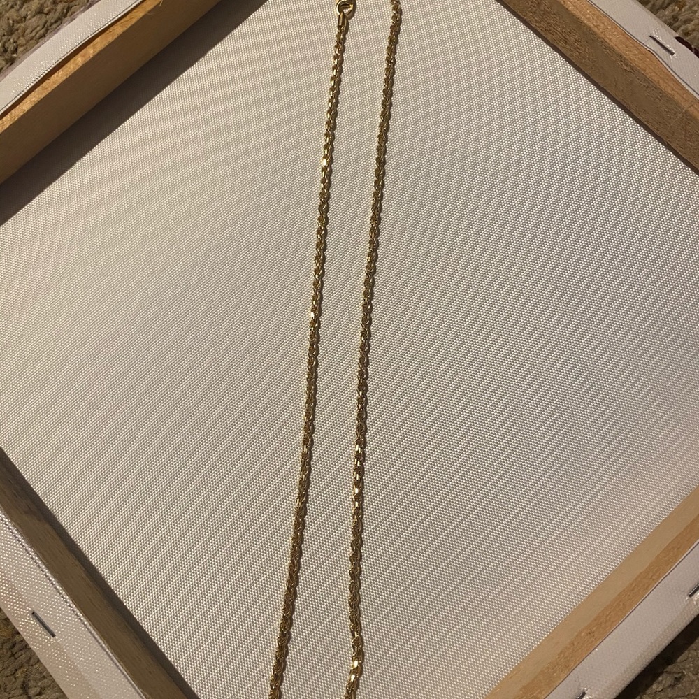 gold tone 24inch rope chain